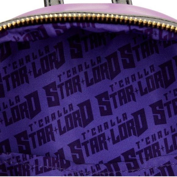 Loungefly What If...Star-Lord T’challa Light Up Mini Backpack and Wallet Set - Picture 7 of 13